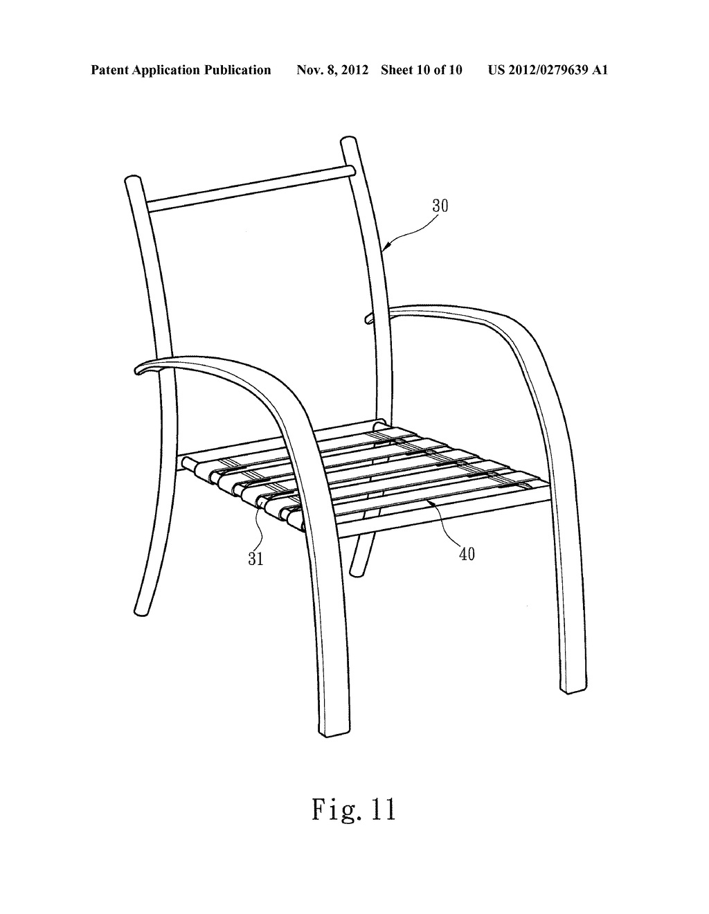 METHOD FOR FASTENING SEAT AND BACKREST SUPPORT OF LEISURE CHAIRS - diagram, schematic, and image 11
