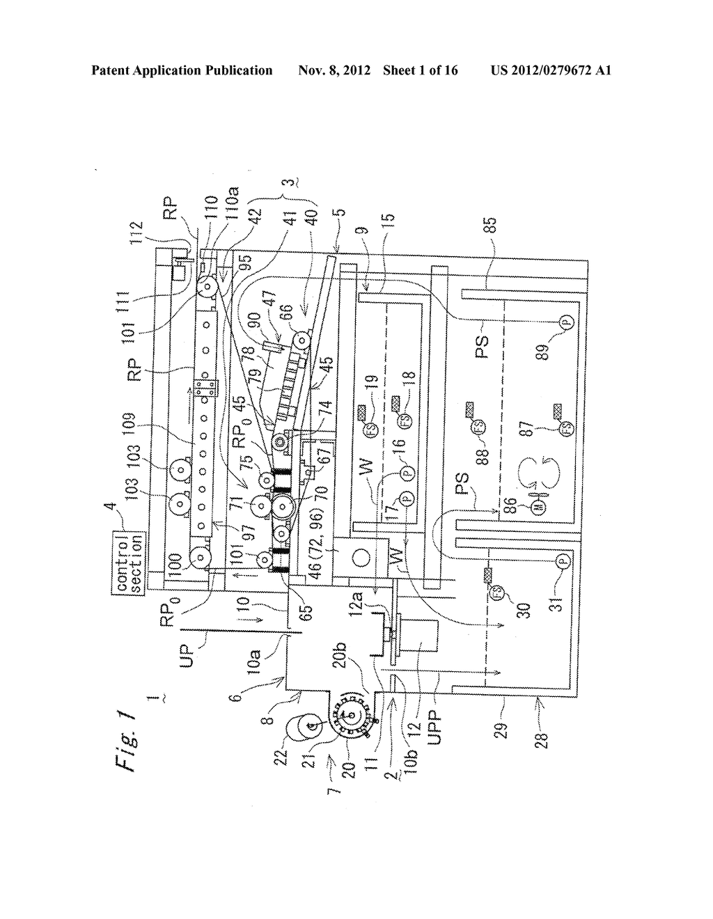 USED PAPER RECYCLING APPARATUS AND ITS CONSTITUENT DEVICES - diagram, schematic, and image 02