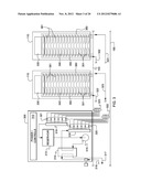 COOLED ELECTRONIC SYSTEM WITH LIQUID-COOLED COLD PLATE AND THERMAL     SPREADER COUPLED TO ELECTRONIC COMPONENT diagram and image