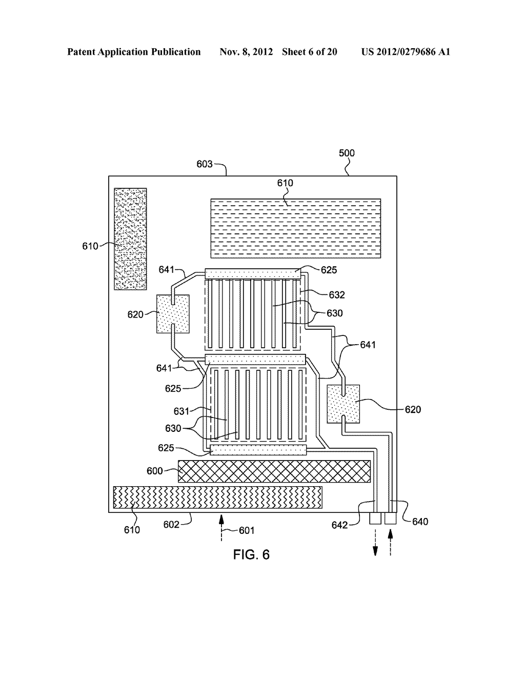 COOLED ELECTRONIC SYSTEM WITH LIQUID-COOLED COLD PLATE AND THERMAL     SPREADER COUPLED TO ELECTRONIC COMPONENT - diagram, schematic, and image 07