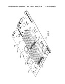 COOLED ELECTRONIC SYSTEM WITH LIQUID-COOLED COLD PLATE AND THERMAL     SPREADER COUPLED TO ELECTRONIC COMPONENT diagram and image