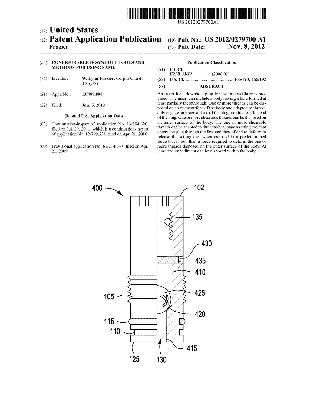 CONFIGURABLE DOWNHOLE TOOLS AND METHODS FOR USING SAME - diagram, schematic, and image 01