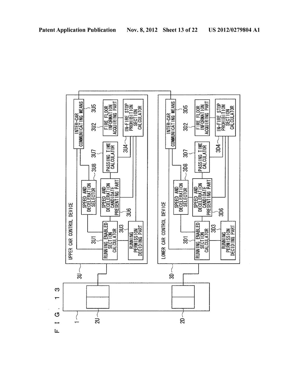 MULTI-CAR ELEVATOR CONTROL DEVICE - diagram, schematic, and image 14