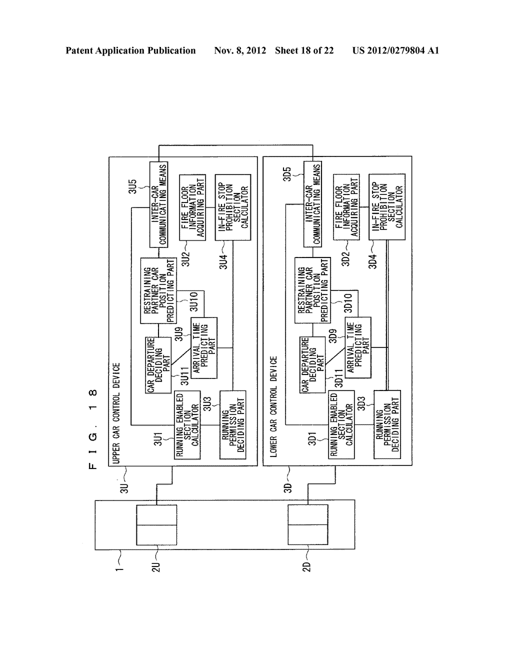 MULTI-CAR ELEVATOR CONTROL DEVICE - diagram, schematic, and image 19