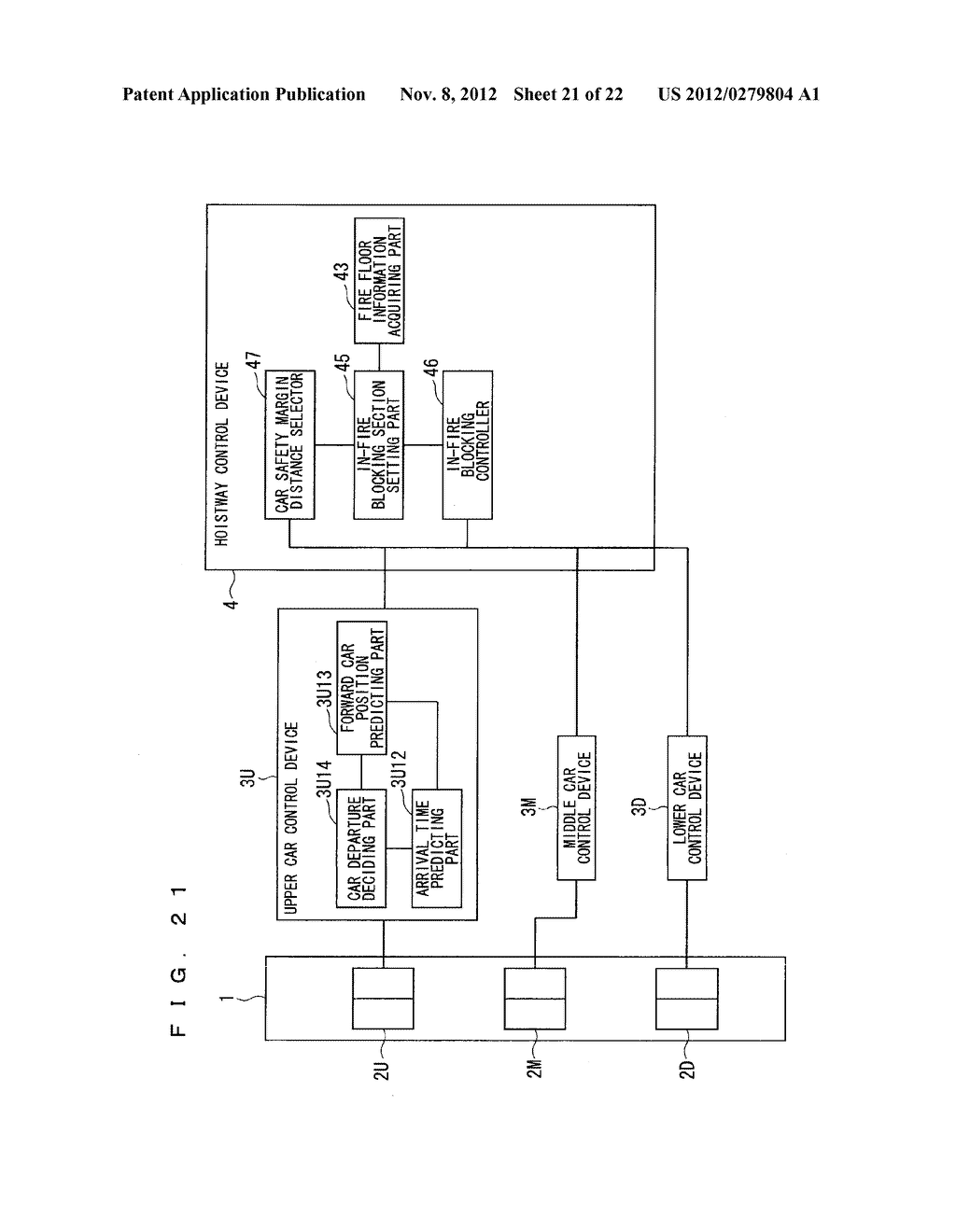 MULTI-CAR ELEVATOR CONTROL DEVICE - diagram, schematic, and image 22