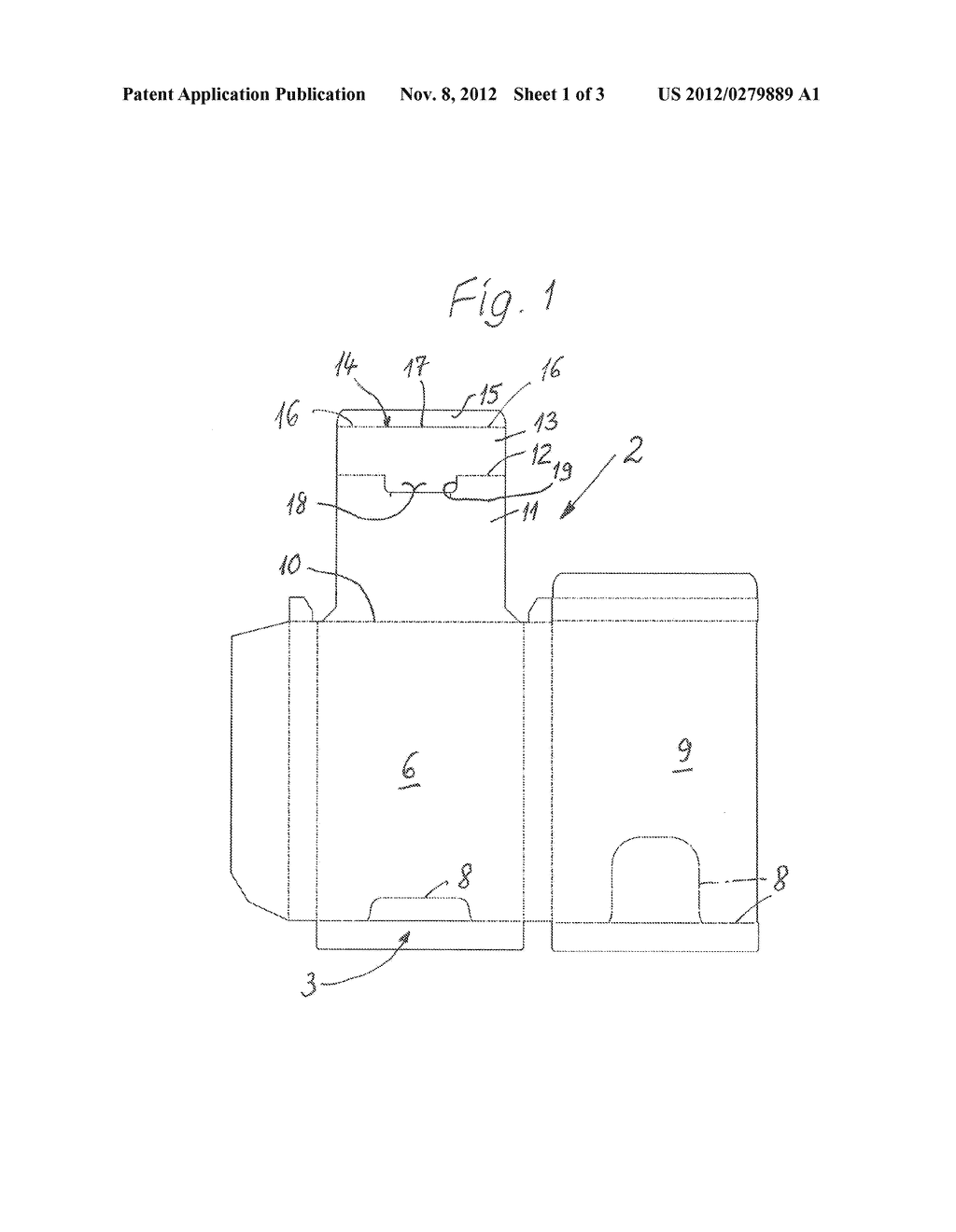 FOLDING BOX WITH A BLISTER PACK CONTAINED THEREIN - diagram, schematic, and image 02