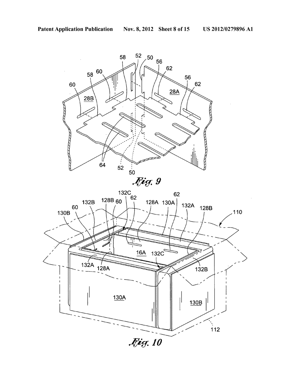 Insulated shipping container, and method of making - diagram, schematic, and image 09