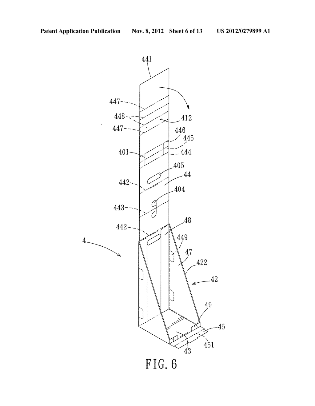 PACKAGING/DISPLAYING DEVICE MADE FROM FOLDABLE BLANKS - diagram, schematic, and image 07