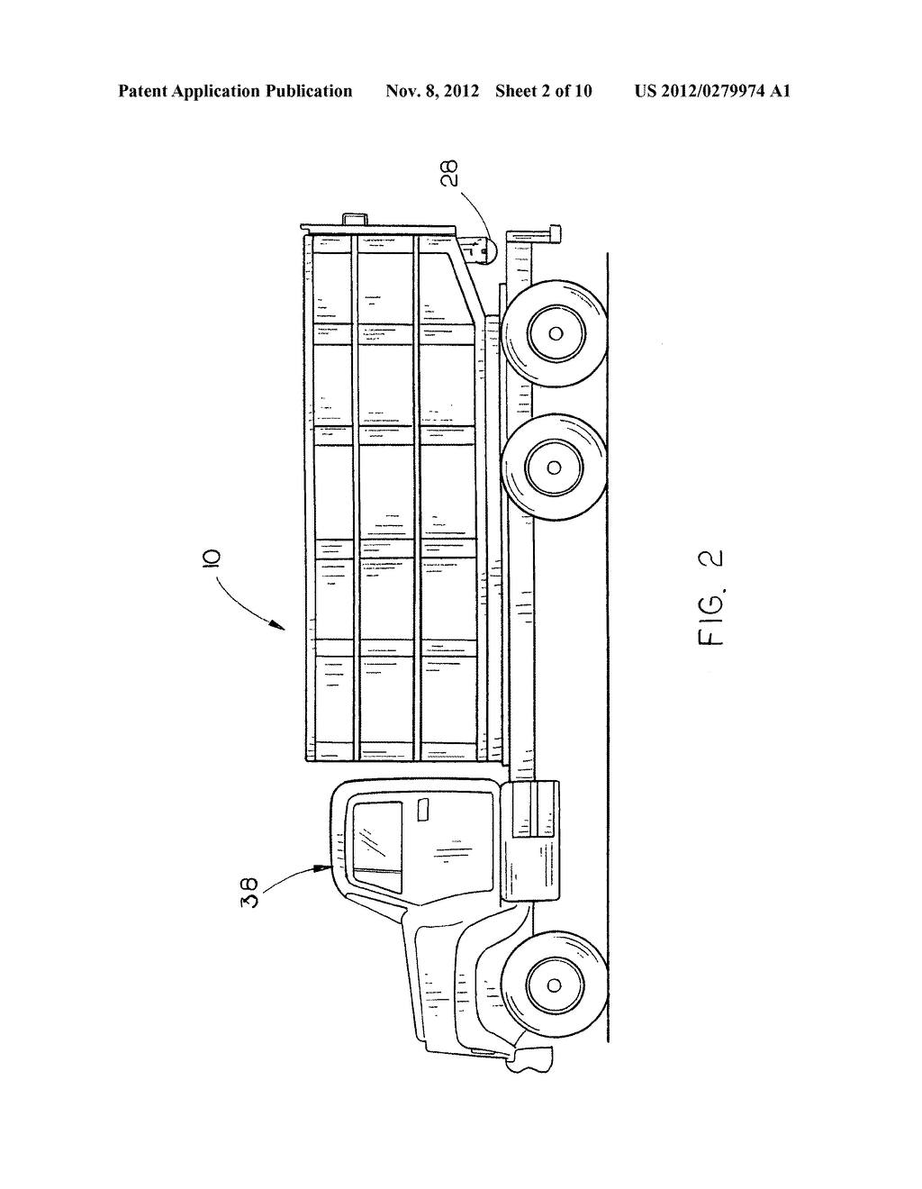 Roll-off tub style container - diagram, schematic, and image 03