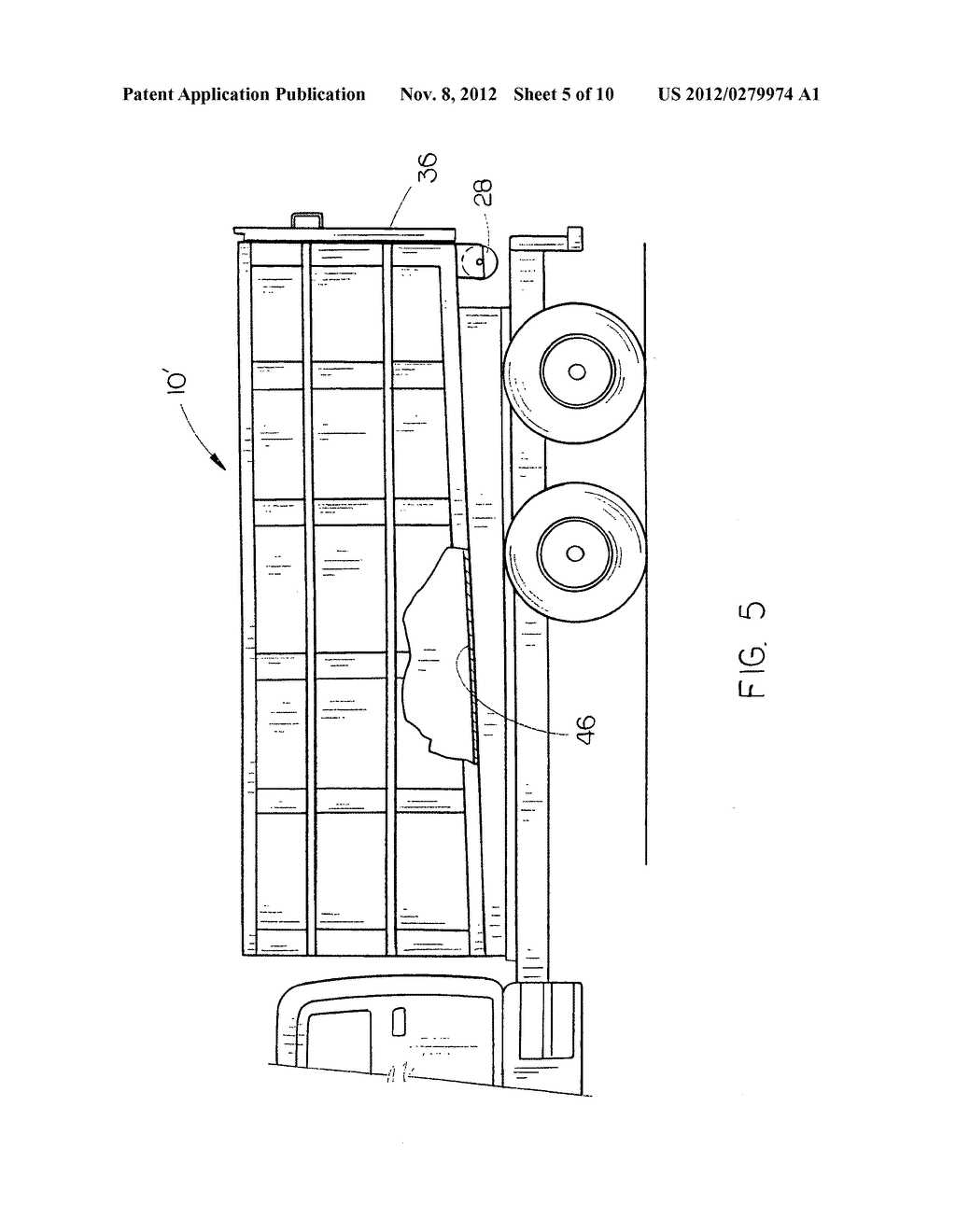 Roll-off tub style container - diagram, schematic, and image 06