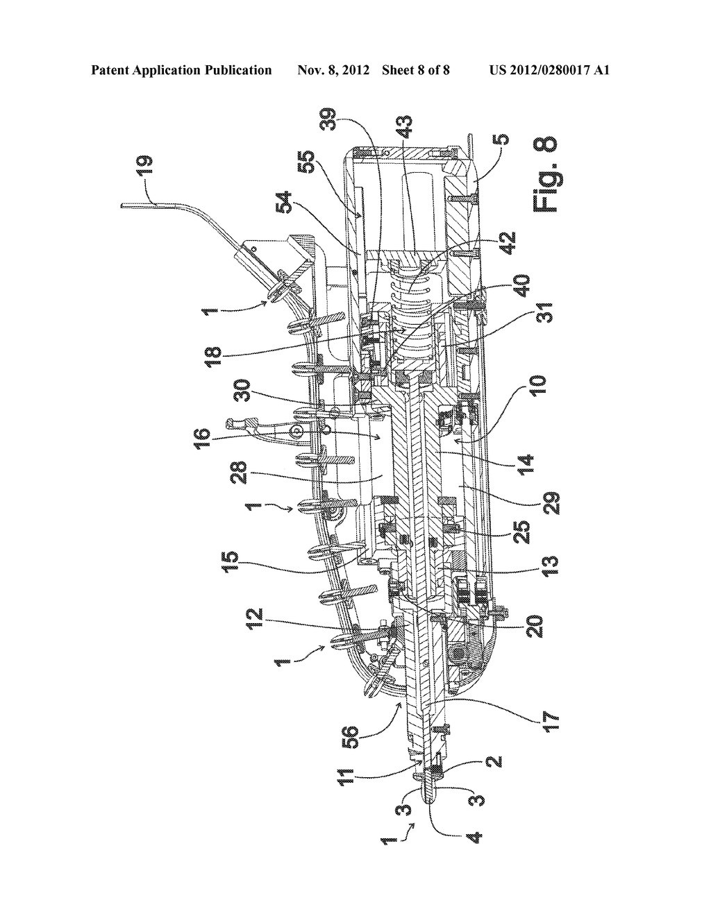 DEVICE FOR SETTING FASTENING ELEMENTS - diagram, schematic, and image 09