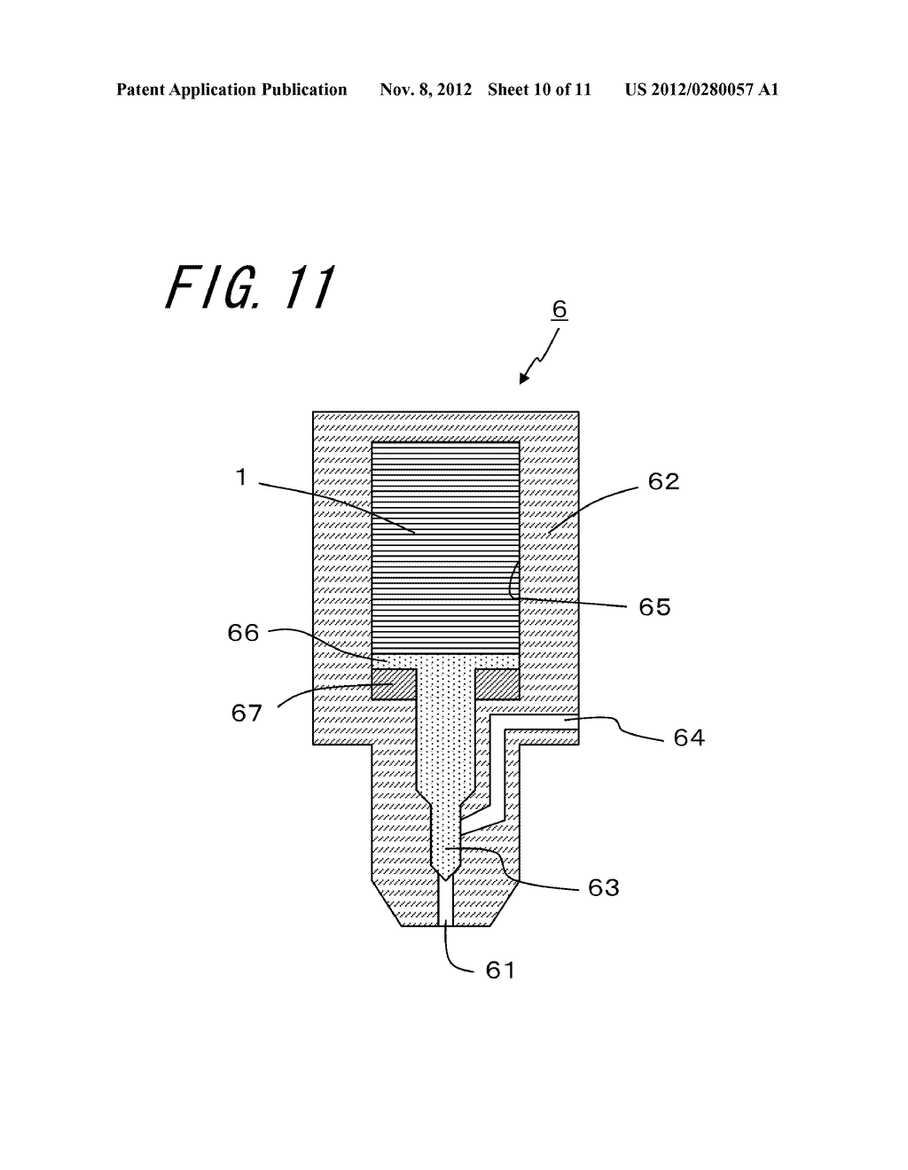 MULTI-LAYER PIEZOELECTRIC ELEMENT, AND INJECTION DEVICE AND FUEL INJECTION     SYSTEM USING THE SAME - diagram, schematic, and image 11