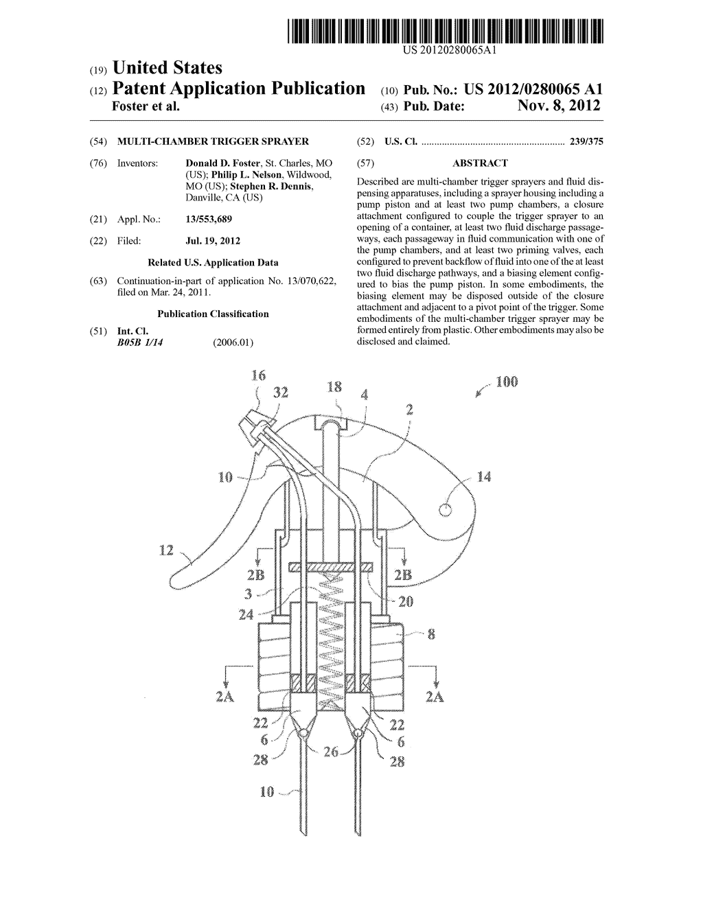 MULTI-CHAMBER TRIGGER SPRAYER - diagram, schematic, and image 01