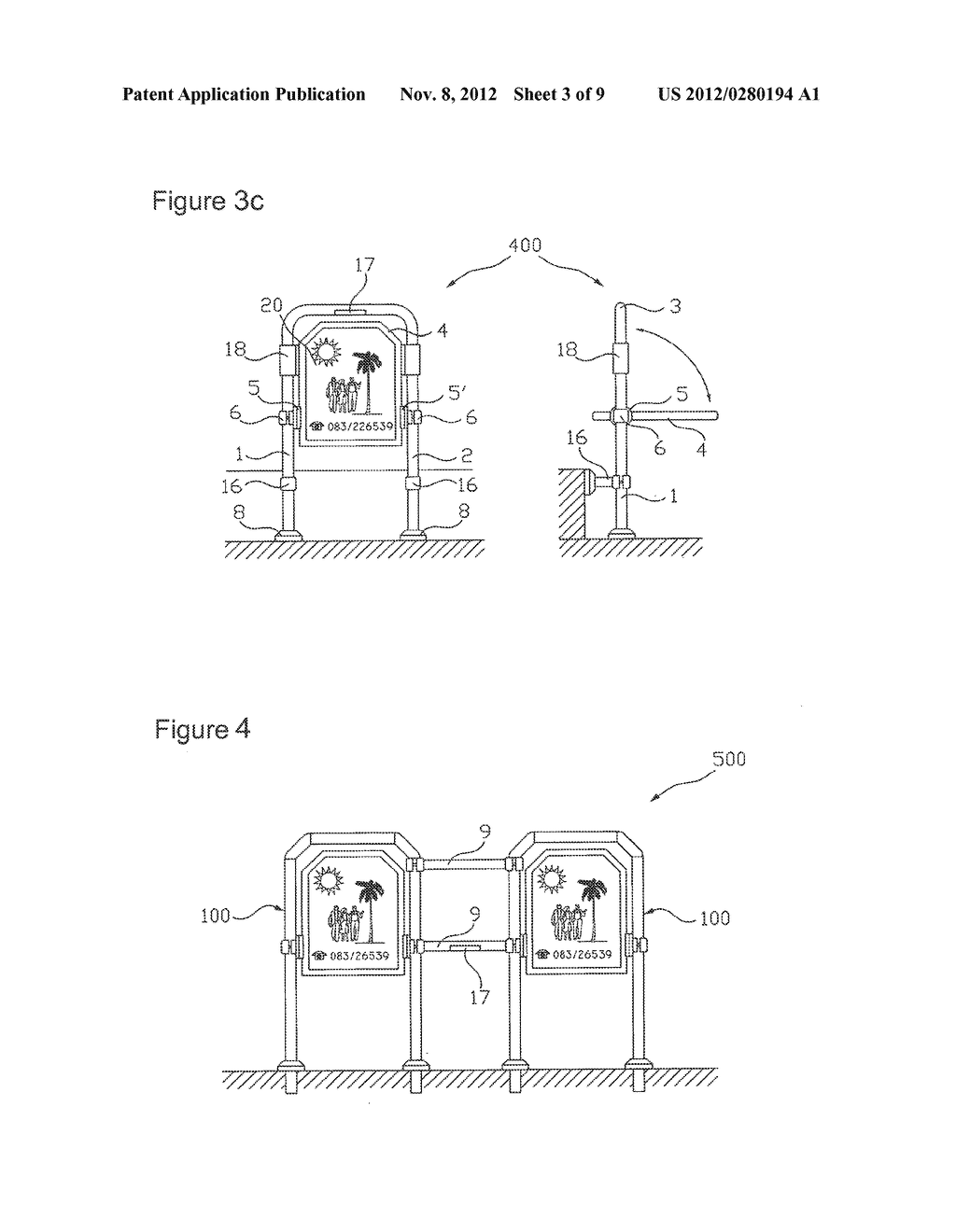 FENCE WITH PIVOTABLE PANELS - diagram, schematic, and image 04