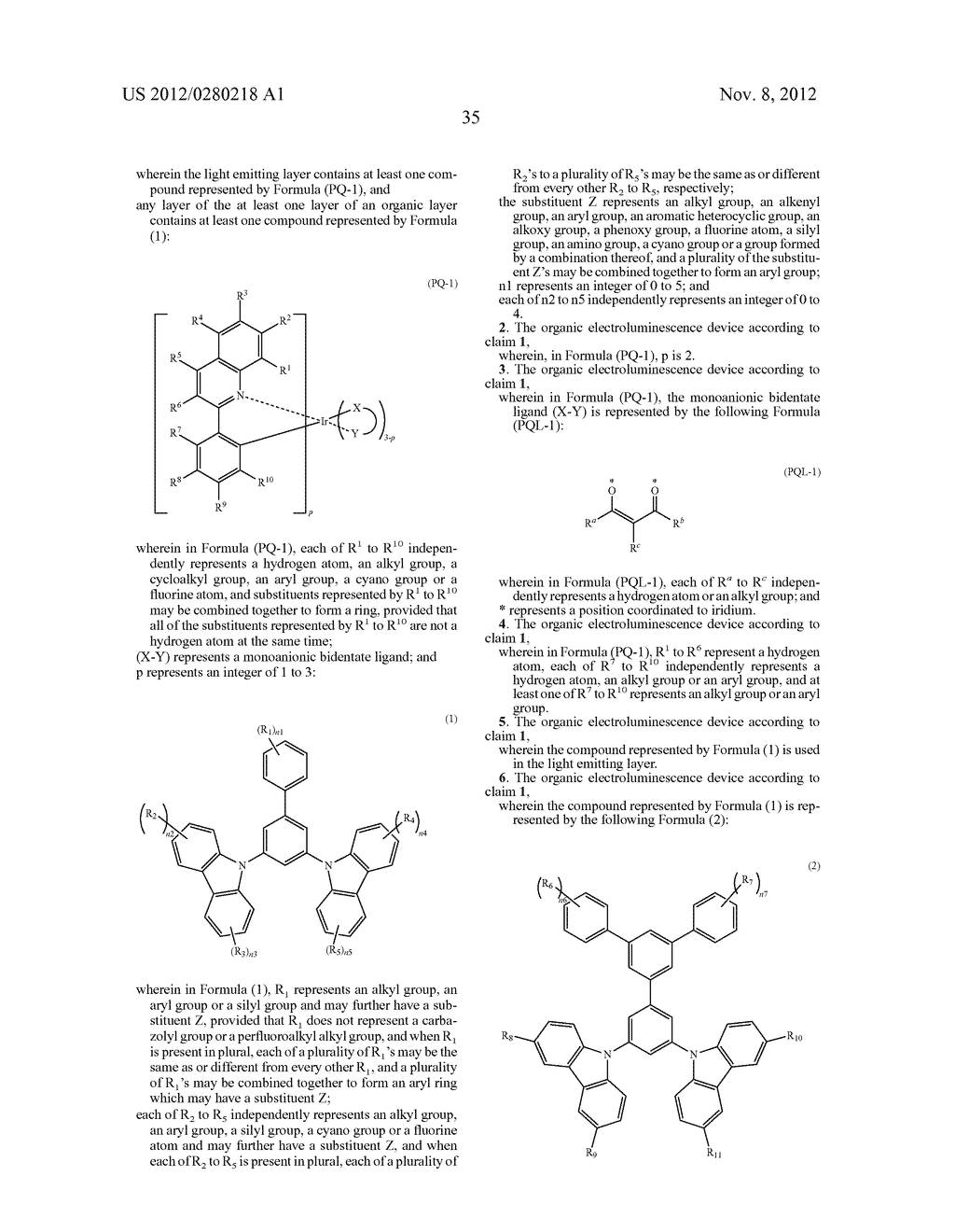 ORGANIC ELECTROLUMINESCENCE DEVICE - diagram, schematic, and image 37