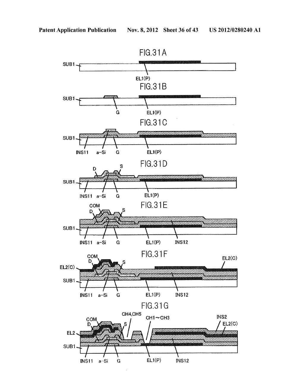 LIQUID CRYSTAL DISPLAY DEVICE HAVING FIRST, SECOND, AND THIRD TRANSPARENT     ELECTRODES WHEREIN A SECOND REGION OF THE SECOND ELECTRODE PROTRUDES FROM     A FIRST REGION - diagram, schematic, and image 37
