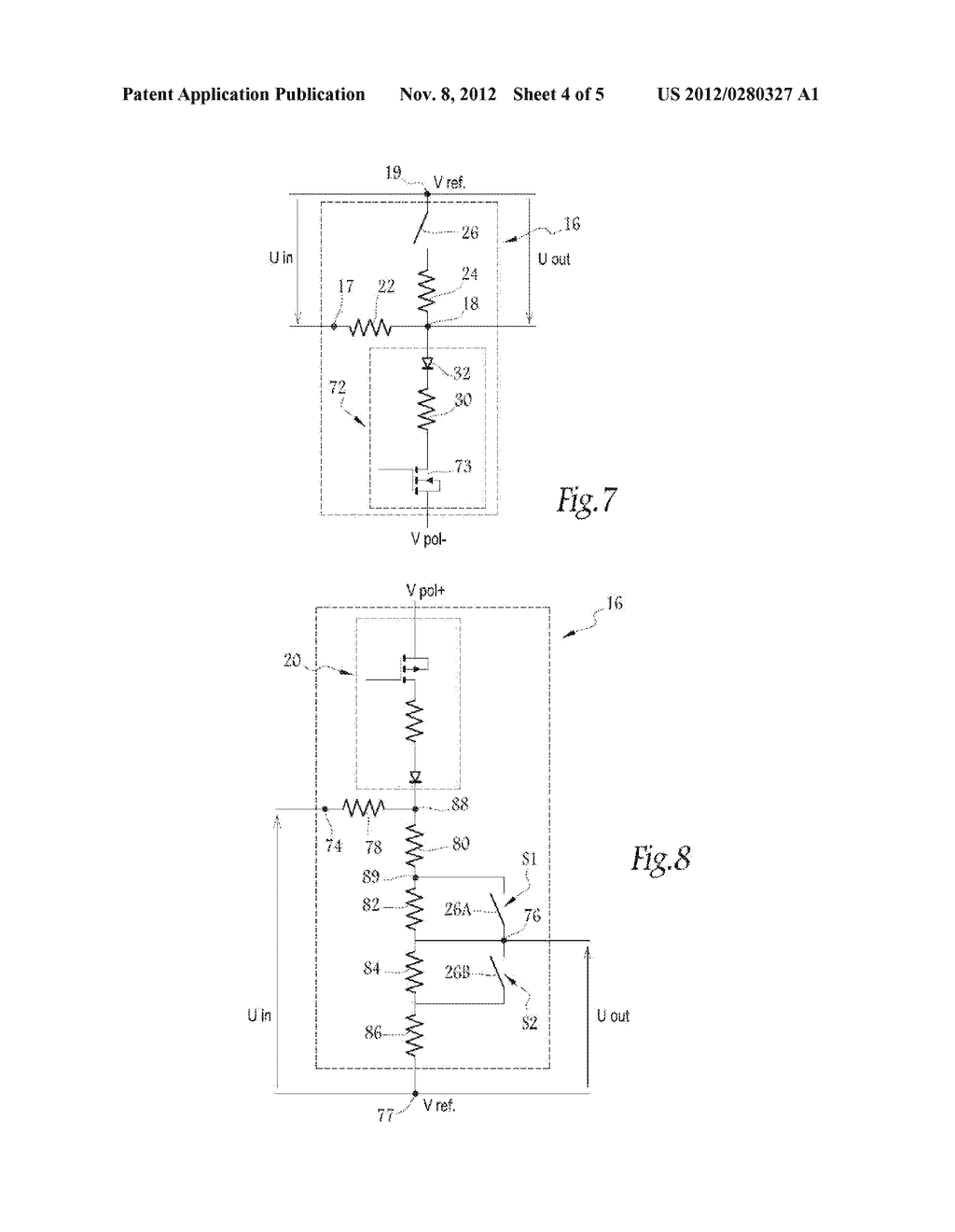 Interface device with programmable voltage gain and/or input impedance     having an analog switch comprising N and P field effect transistors     connected in series - diagram, schematic, and image 05