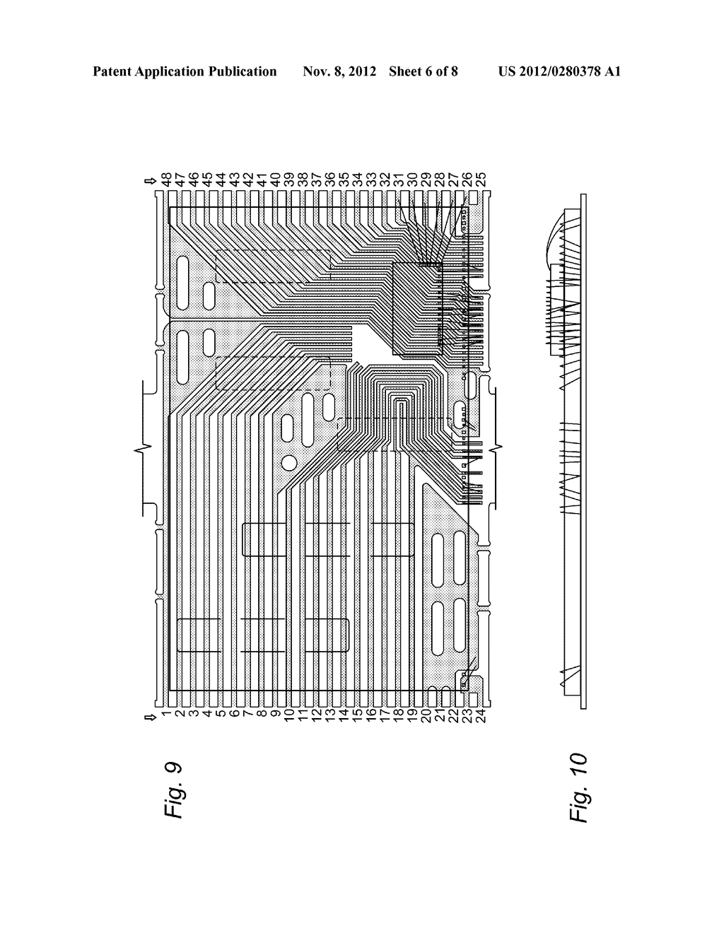 COL-BASED SEMICONDUCTOR PACKAGE INCLUDING ELECTRICAL CONNECTIONS THROUGH A     SINGLE LAYER LEADFRAME - diagram, schematic, and image 07