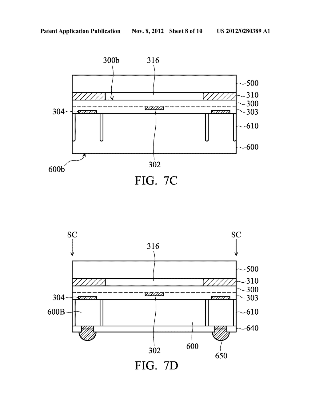 CHIP PACKAGE AND FABRICATION METHOD THEREOF - diagram, schematic, and image 09