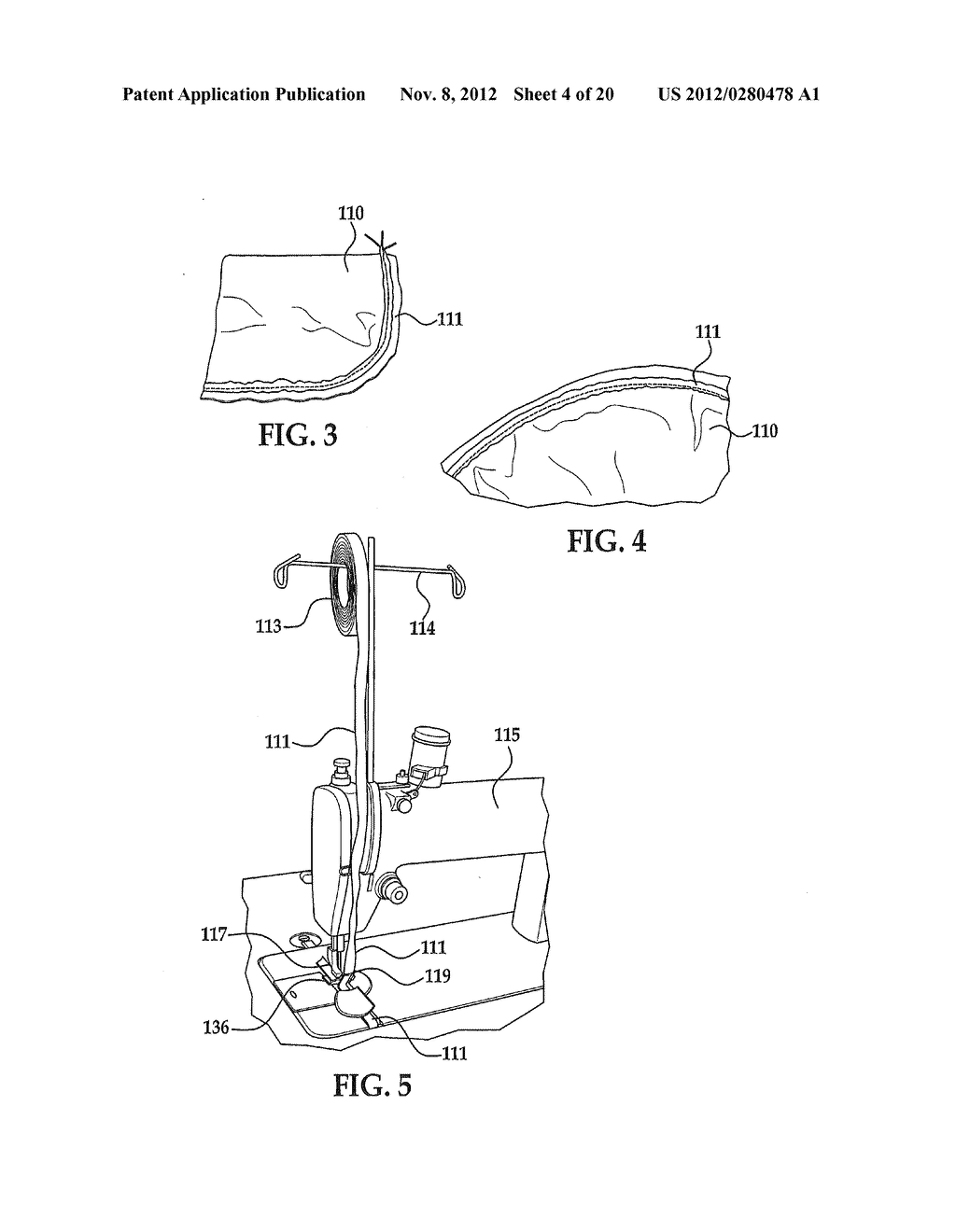 SIDE CURTAIN AIRBAG AND METHOD AND APPARTUS FOR MANUFACTURING A SIDE     CURTAIN AIRBAG - diagram, schematic, and image 05