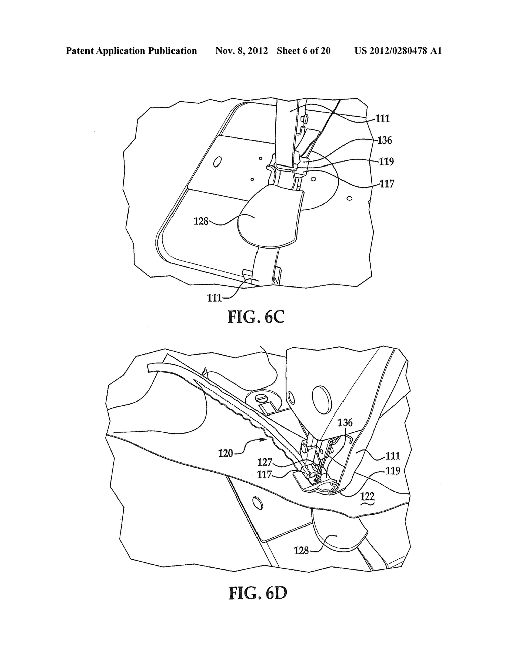 SIDE CURTAIN AIRBAG AND METHOD AND APPARTUS FOR MANUFACTURING A SIDE     CURTAIN AIRBAG - diagram, schematic, and image 07