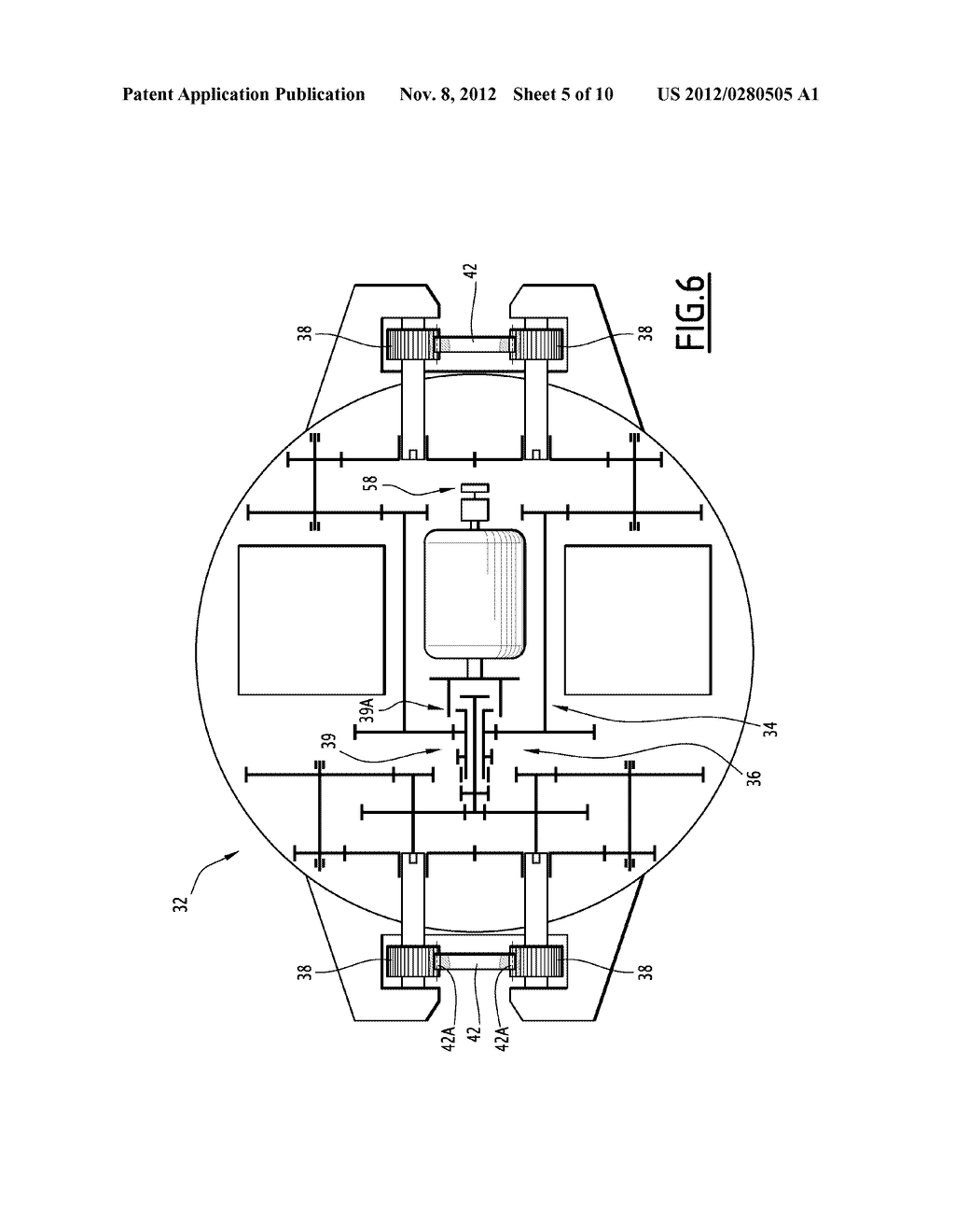 DEVICE FOR CONVERTING THE MECHANICAL ENERGY FROM THE SWELL OF AN EXPANSE     WATER INTO ELECTRIC POWER - diagram, schematic, and image 06