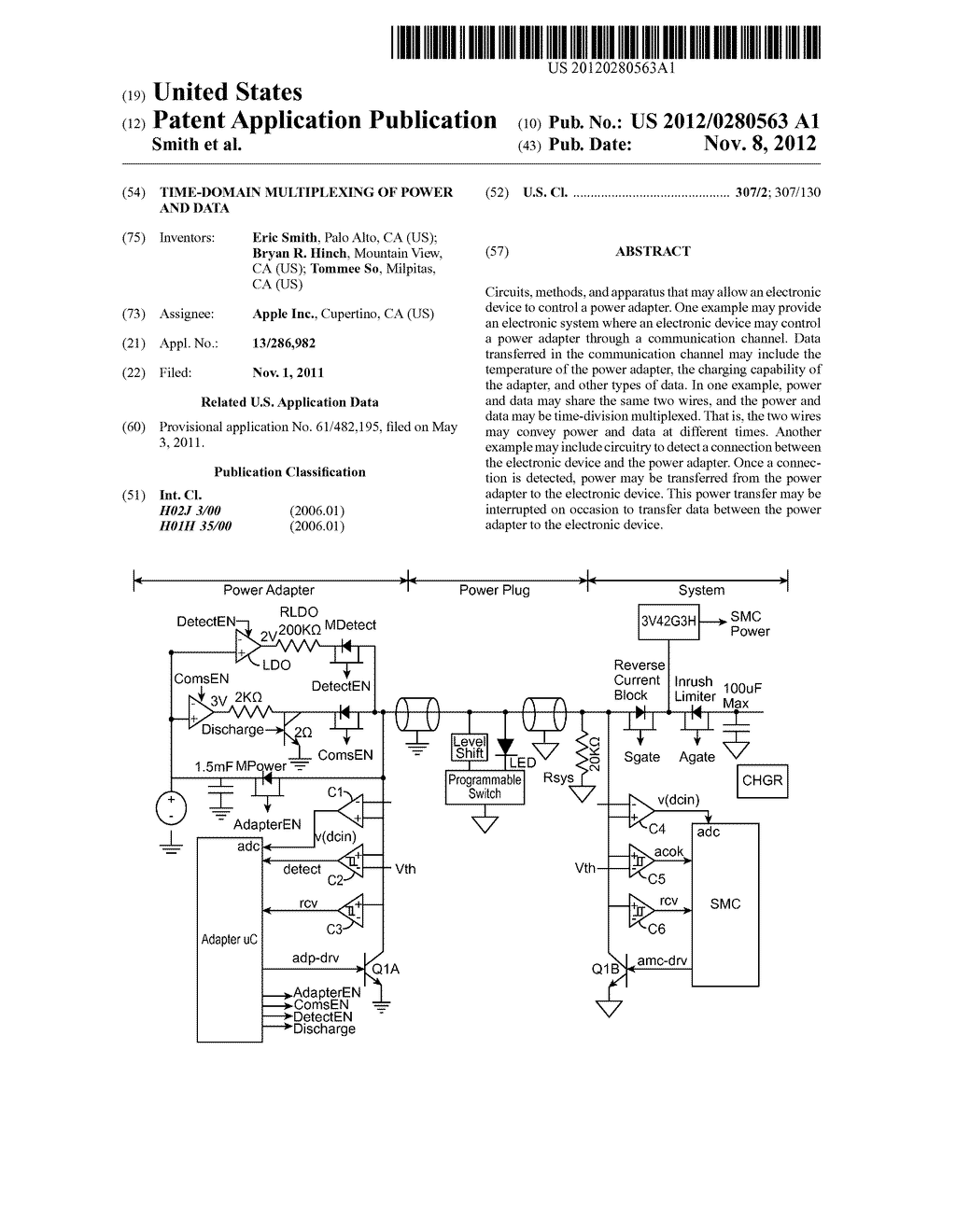 TIME-DOMAIN MULTIPLEXING OF POWER AND DATA - diagram, schematic, and image 01