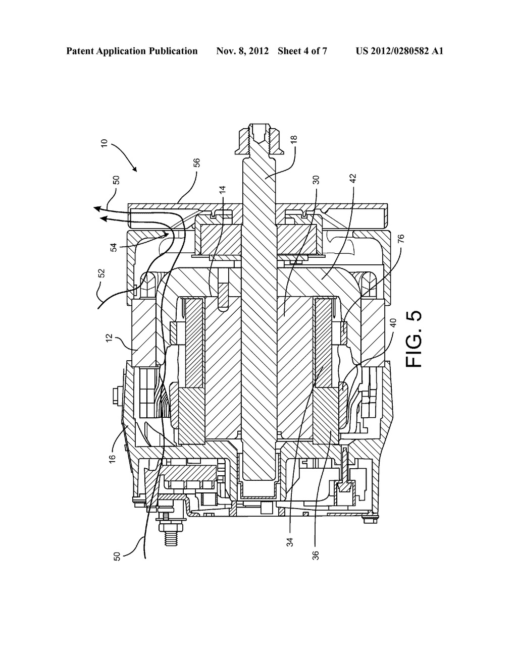 Method and Arrangement for Cooling Claw-Pole Electric Machines - diagram, schematic, and image 05