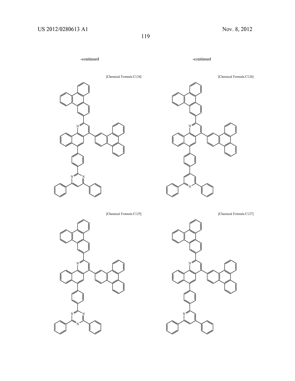 COMPOUND FOR AN ORGANIC OPTOELECTRONIC DEVICE, ORGANIC LIGHT EMITTING     DIODE INCLUDING THE SAME, AND DISPLAY INCLUDING THE ORGANIC LIGHT     EMITTING DIODE - diagram, schematic, and image 125