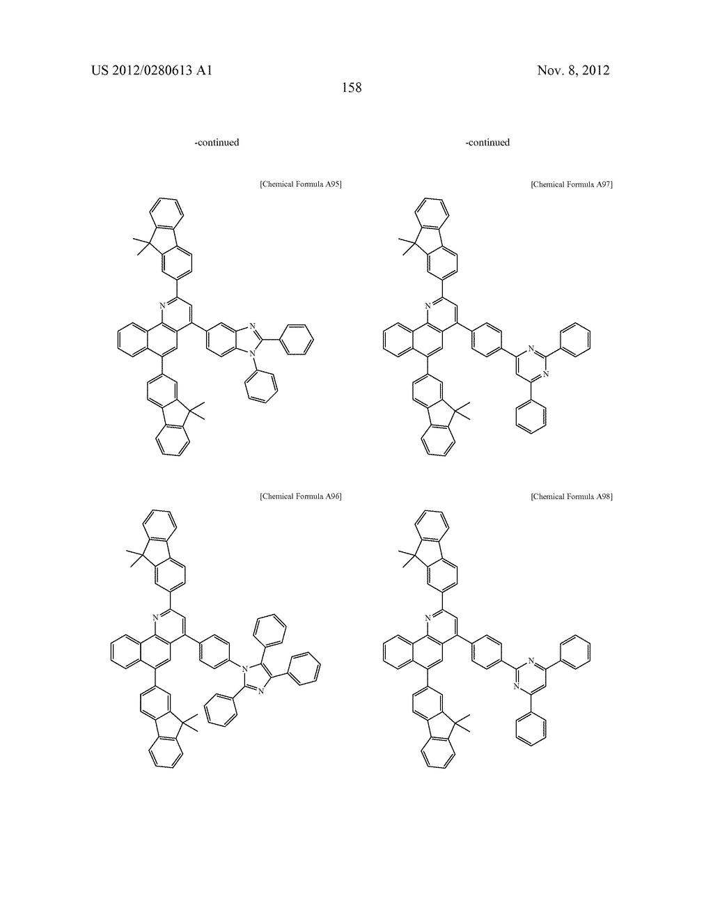 COMPOUND FOR AN ORGANIC OPTOELECTRONIC DEVICE, ORGANIC LIGHT EMITTING     DIODE INCLUDING THE SAME, AND DISPLAY INCLUDING THE ORGANIC LIGHT     EMITTING DIODE - diagram, schematic, and image 164