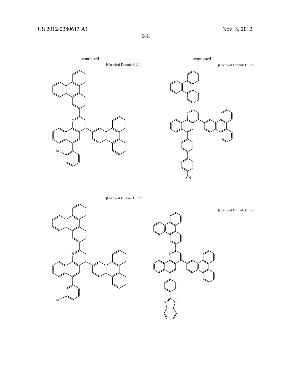 COMPOUND FOR AN ORGANIC OPTOELECTRONIC DEVICE, ORGANIC LIGHT EMITTING     DIODE INCLUDING THE SAME, AND DISPLAY INCLUDING THE ORGANIC LIGHT     EMITTING DIODE - diagram, schematic, and image 254