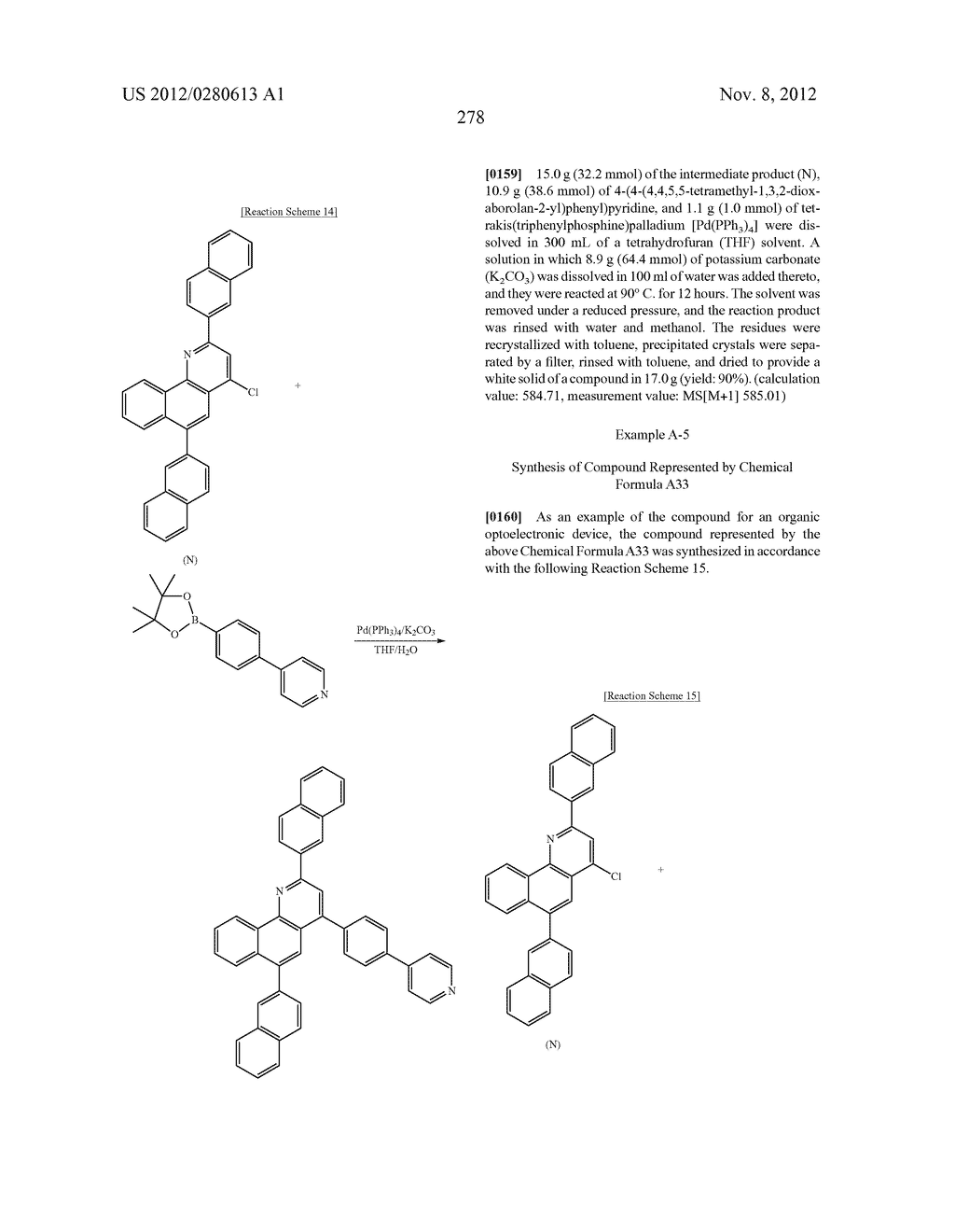 COMPOUND FOR AN ORGANIC OPTOELECTRONIC DEVICE, ORGANIC LIGHT EMITTING     DIODE INCLUDING THE SAME, AND DISPLAY INCLUDING THE ORGANIC LIGHT     EMITTING DIODE - diagram, schematic, and image 284