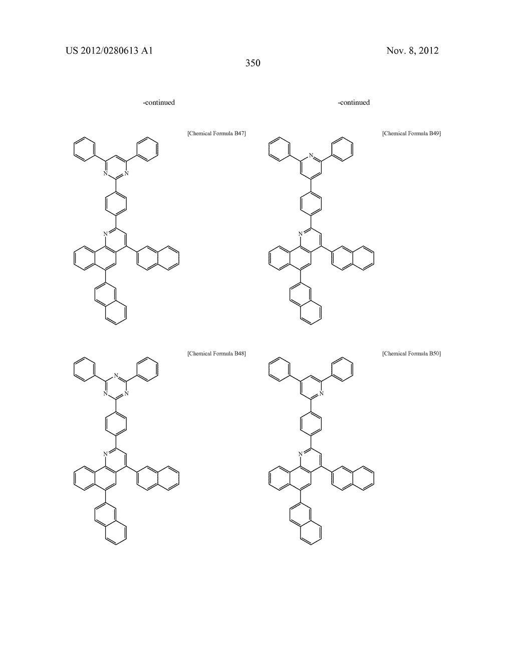 COMPOUND FOR AN ORGANIC OPTOELECTRONIC DEVICE, ORGANIC LIGHT EMITTING     DIODE INCLUDING THE SAME, AND DISPLAY INCLUDING THE ORGANIC LIGHT     EMITTING DIODE - diagram, schematic, and image 356