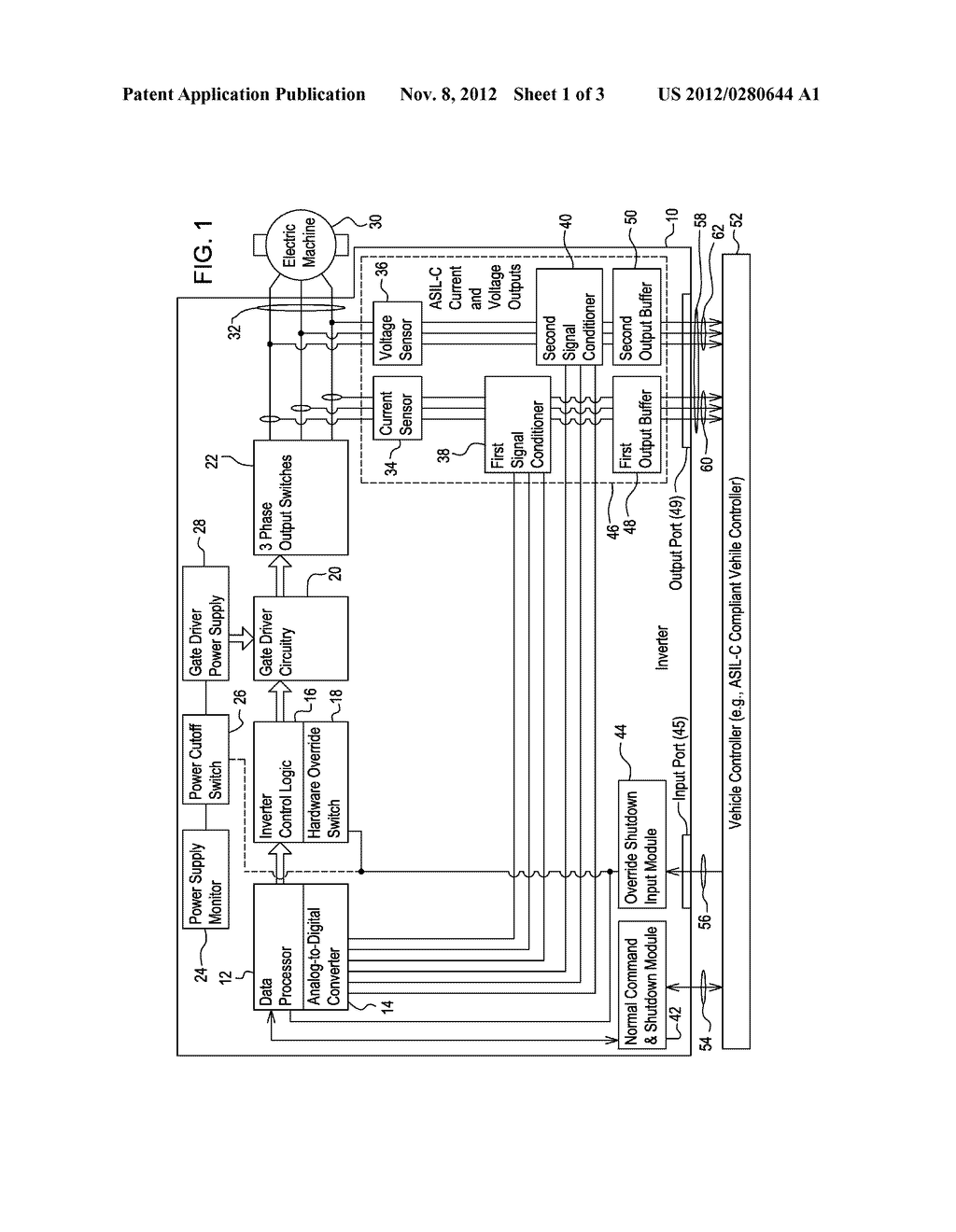 INVERTER AND A METHOD FOR CONTROLLING AN ELECTRIC MACHINE - diagram, schematic, and image 02