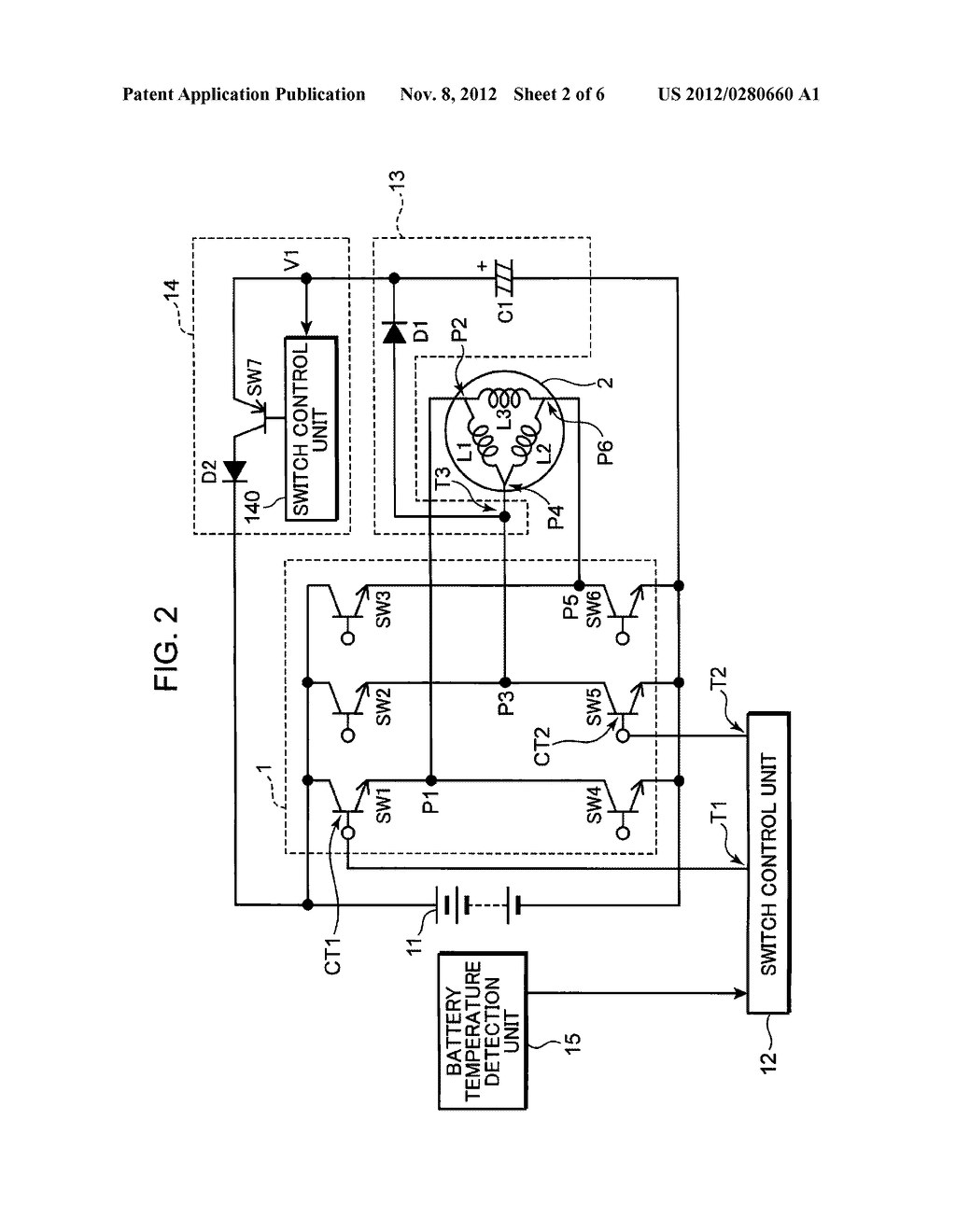 BATTERY WARMING CIRCUIT AND BATTERY WARMING APPARATUS - diagram, schematic, and image 03