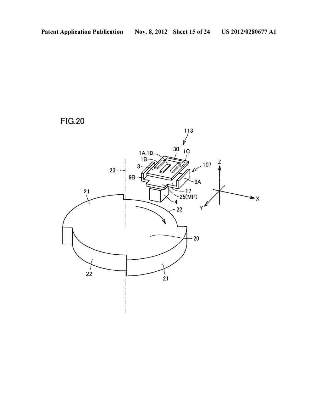 MAGNETIC POSITION DETECTING DEVICE - diagram, schematic, and image 16