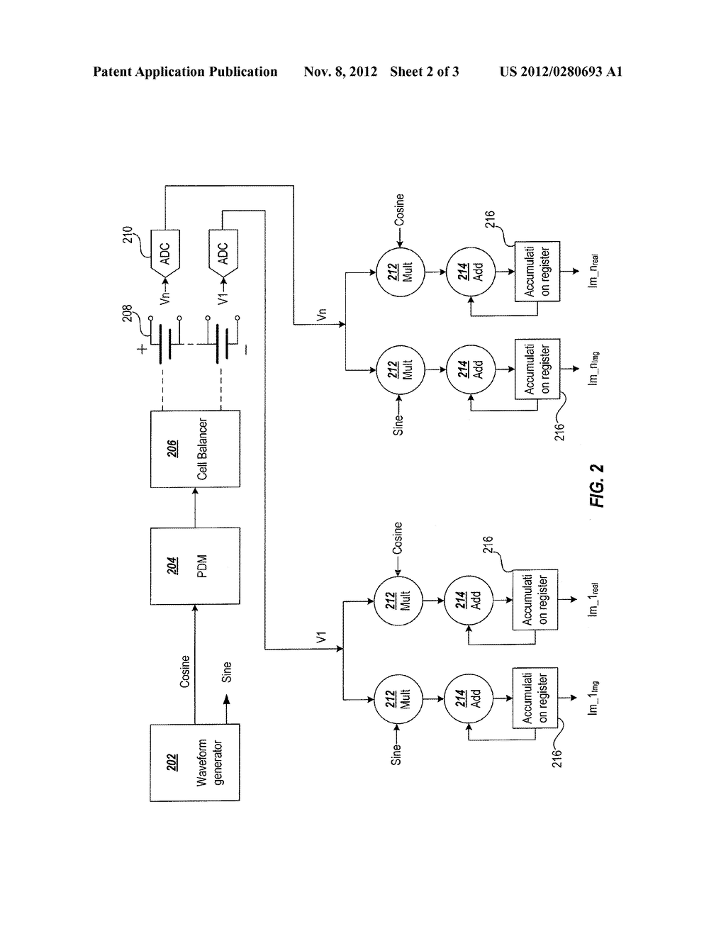 BATTERY CELL IMPEDANCE MEASUREMENT METHOD AND APPARATUS - diagram, schematic, and image 03