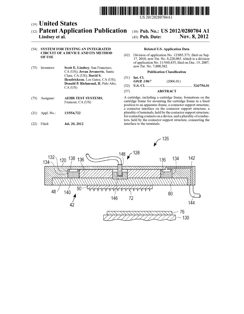 SYSTEM FOR TESTING AN INTEGRATED CIRCUIT OF A DEVICE AND ITS METHOD OF USE - diagram, schematic, and image 01