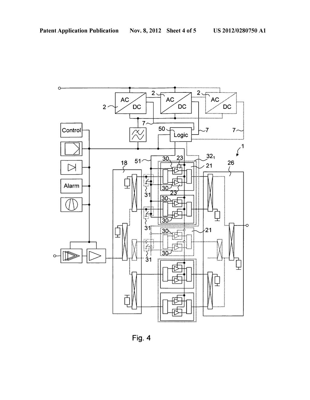 CIRCUIT ARRANGEMENT FOR A REDUNDANT POWER SUPPLY FOR A POWER AMPLIFIER - diagram, schematic, and image 05