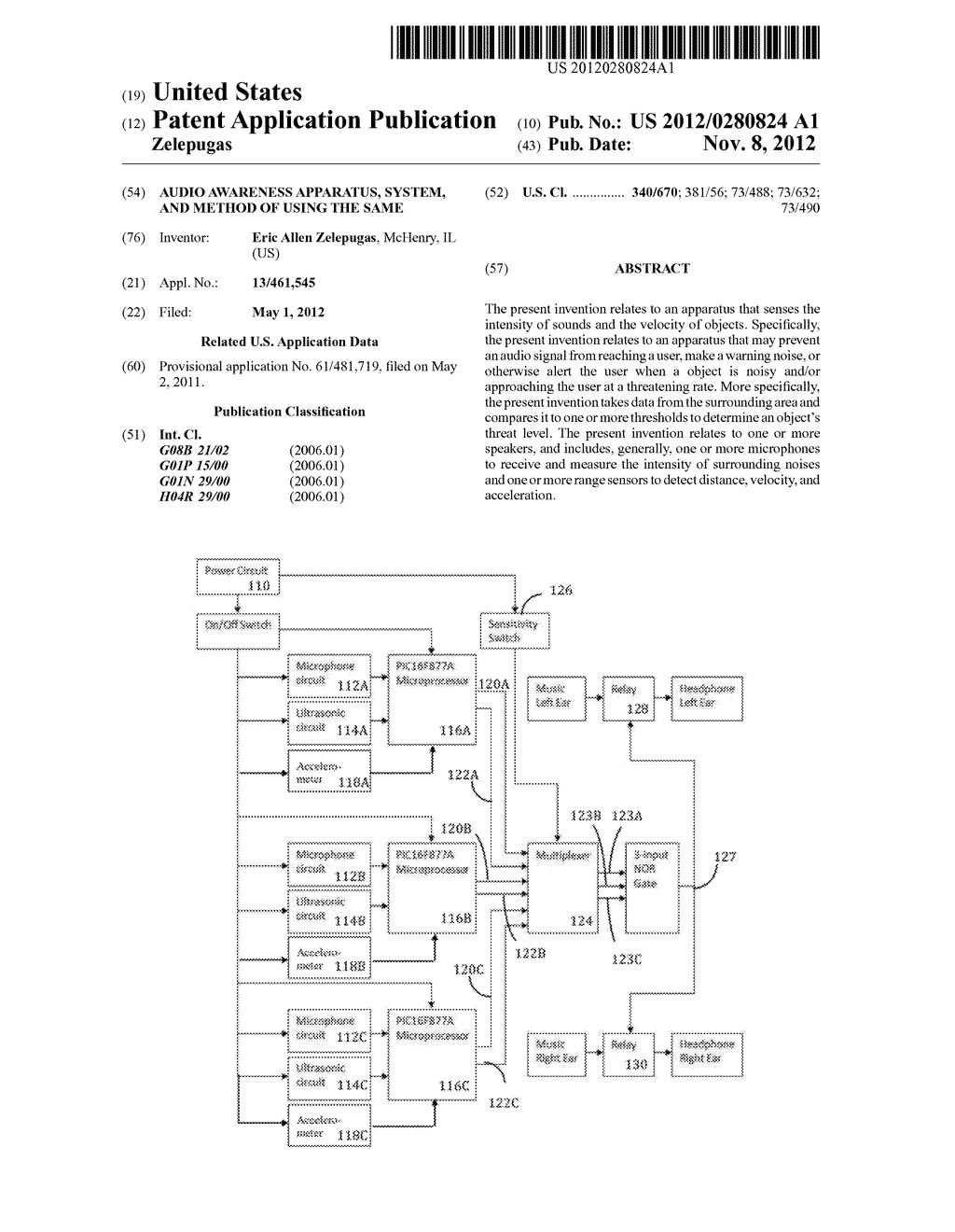 AUDIO AWARENESS APPARATUS, SYSTEM, AND METHOD OF USING THE SAME - diagram, schematic, and image 01