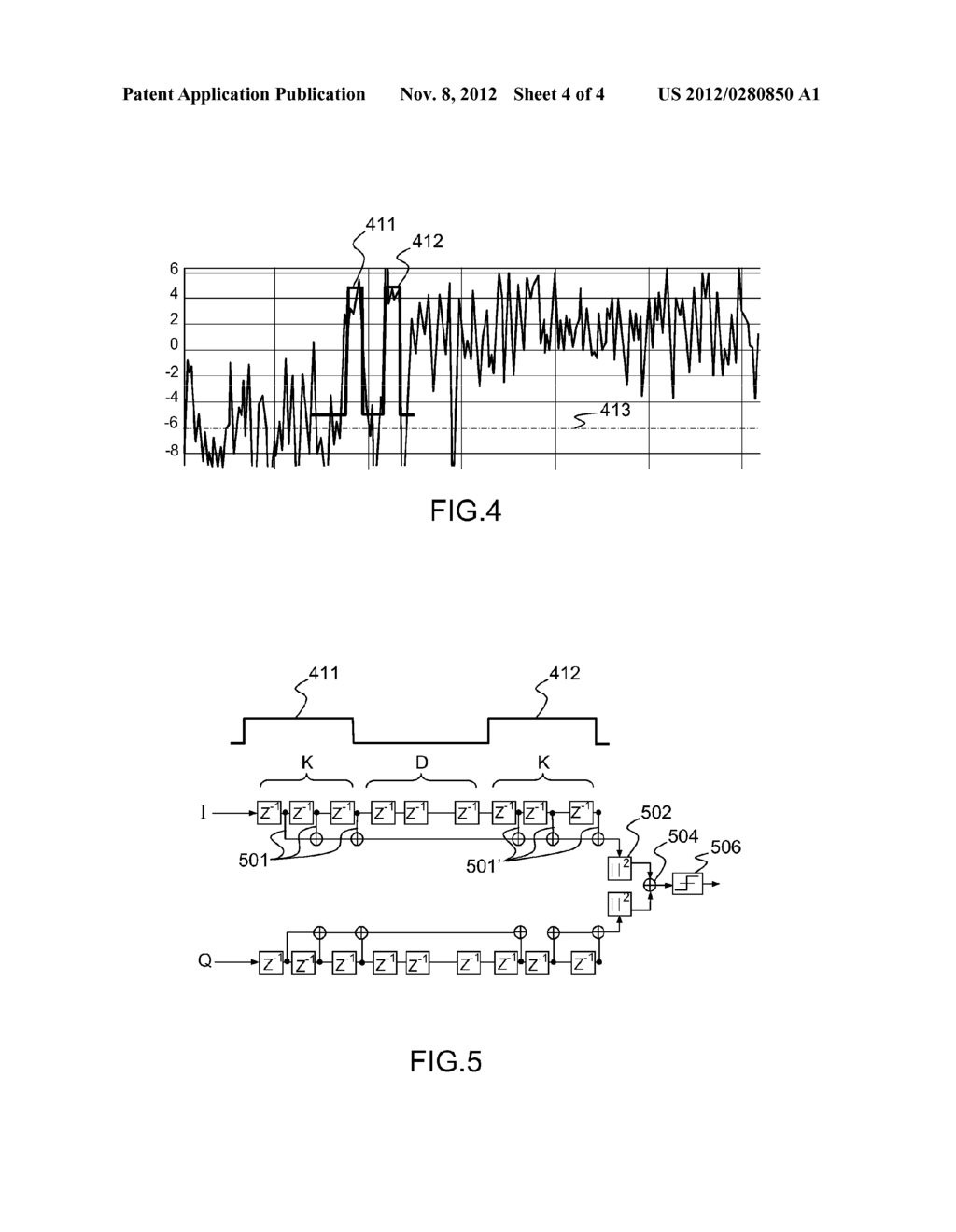 METHOD FOR DETECTING A MESSAGE SENT BY AN INTERROGATOR OR A TRANSPONDER IN     MODE S - diagram, schematic, and image 05