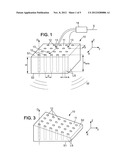 DEVICE FOR RECEIVING AND/OR EMITTING AN ELECTROMAGNETIC WAVE, SYSTEM     COMPRISING SAID DEVICE, AND USE OF SUCH DEVICE diagram and image