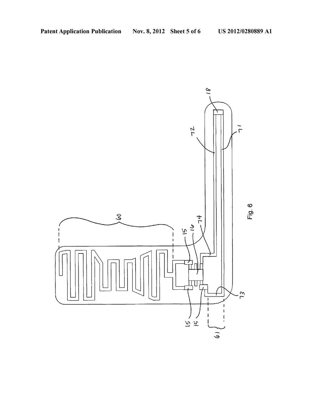 Extended Varying Angle Antenna for Electromagnetic Radiation Dissipation     Device - diagram, schematic, and image 06