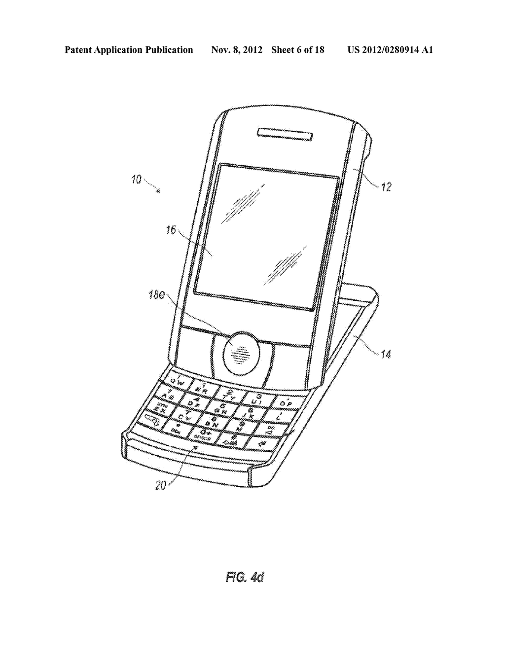 HANDHELD MOBILE COMMUNICATION DEVICE WITH MOVEABLE DISPLAY/COVER MEMBER - diagram, schematic, and image 07