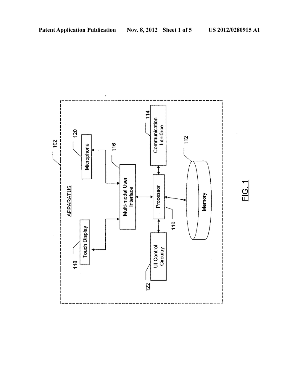 METHOD AND APPARATUS FOR FACILITATING INTERACTING WITH A MULTIMODAL USER     INTERFACE - diagram, schematic, and image 02