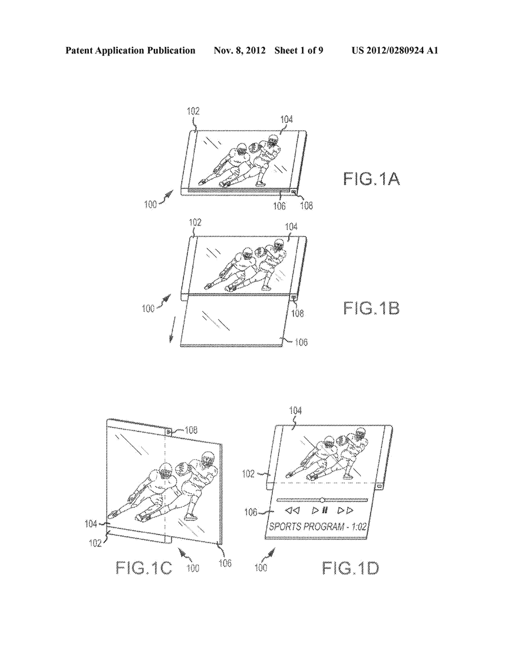 COMMUNICATIONS DEVICE WITH EXTENDABLE SCREEN - diagram, schematic, and image 02