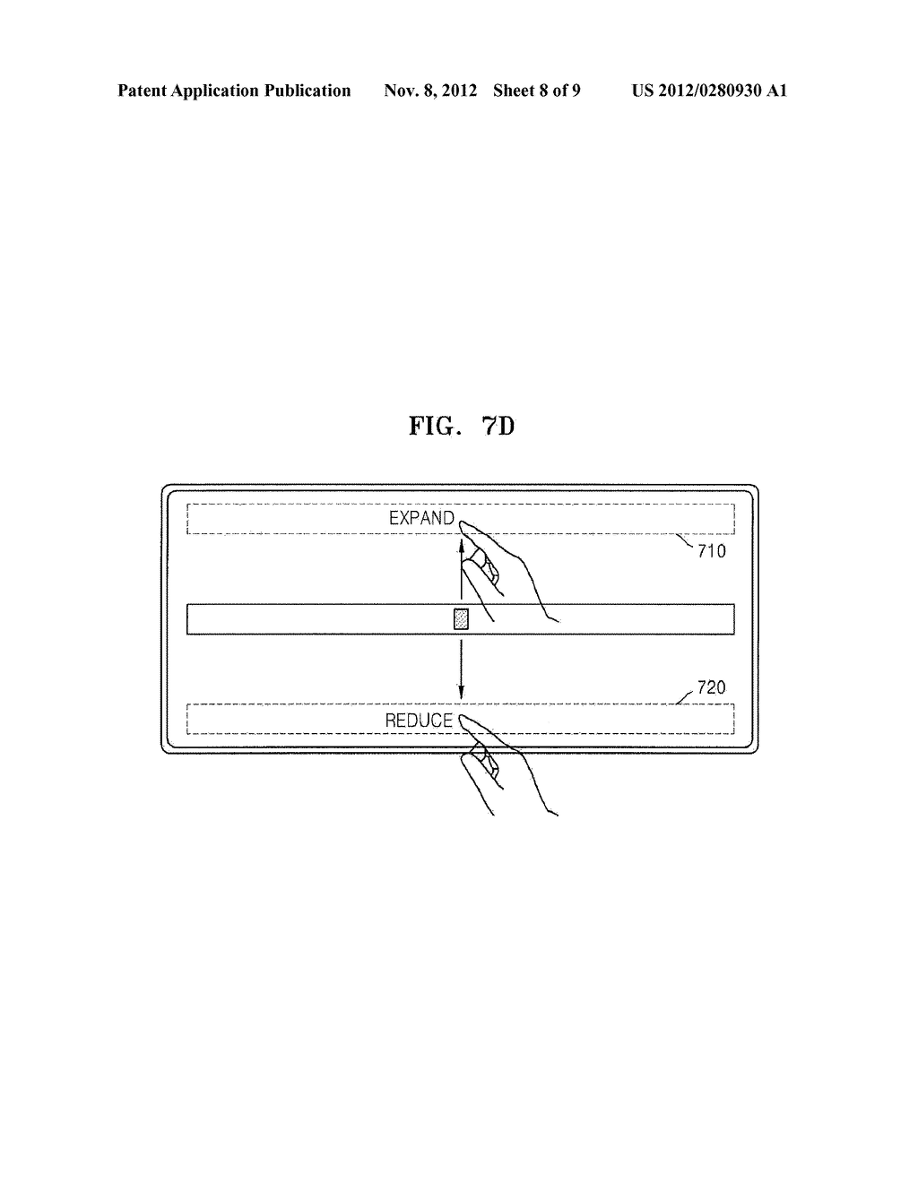 METHOD AND APPARATUS FOR CONTROLLING INFORMATION SCROLLING ON TOUCH-SCREEN - diagram, schematic, and image 09
