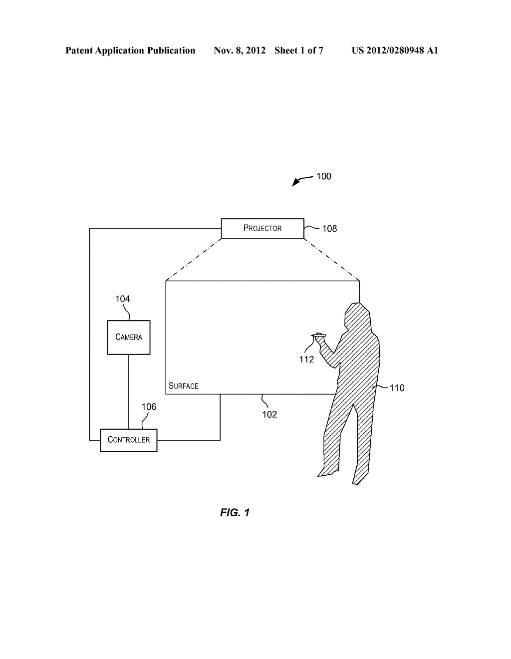 INTERACTIVE WHITEBOARD USING DISAPPEARING WRITING MEDIUM - diagram, schematic, and image 02