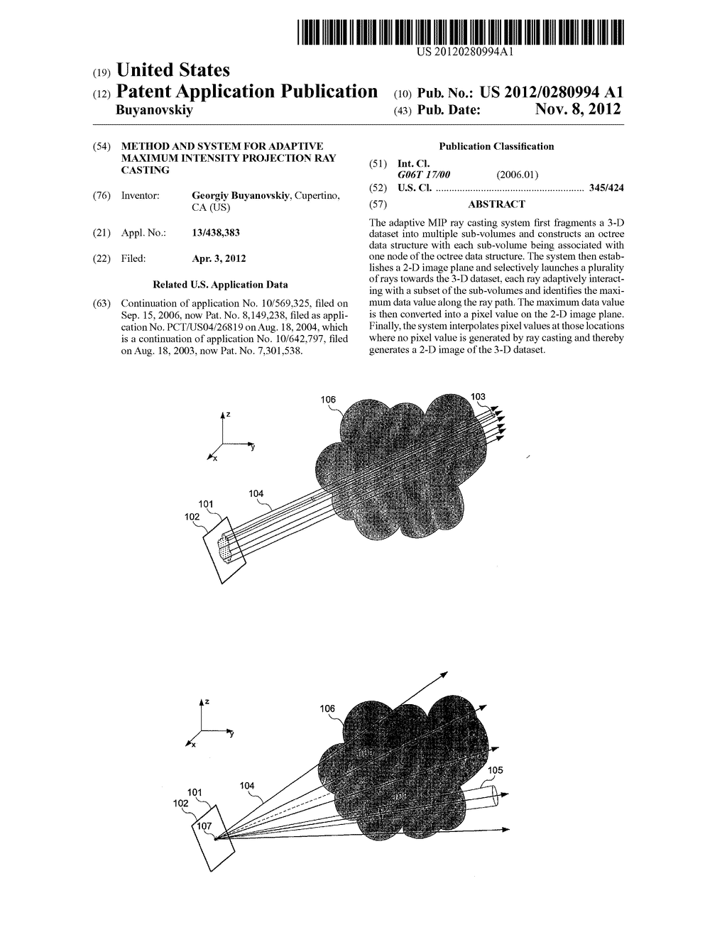 Method and System for Adaptive Maximum Intensity Projection Ray Casting - diagram, schematic, and image 01