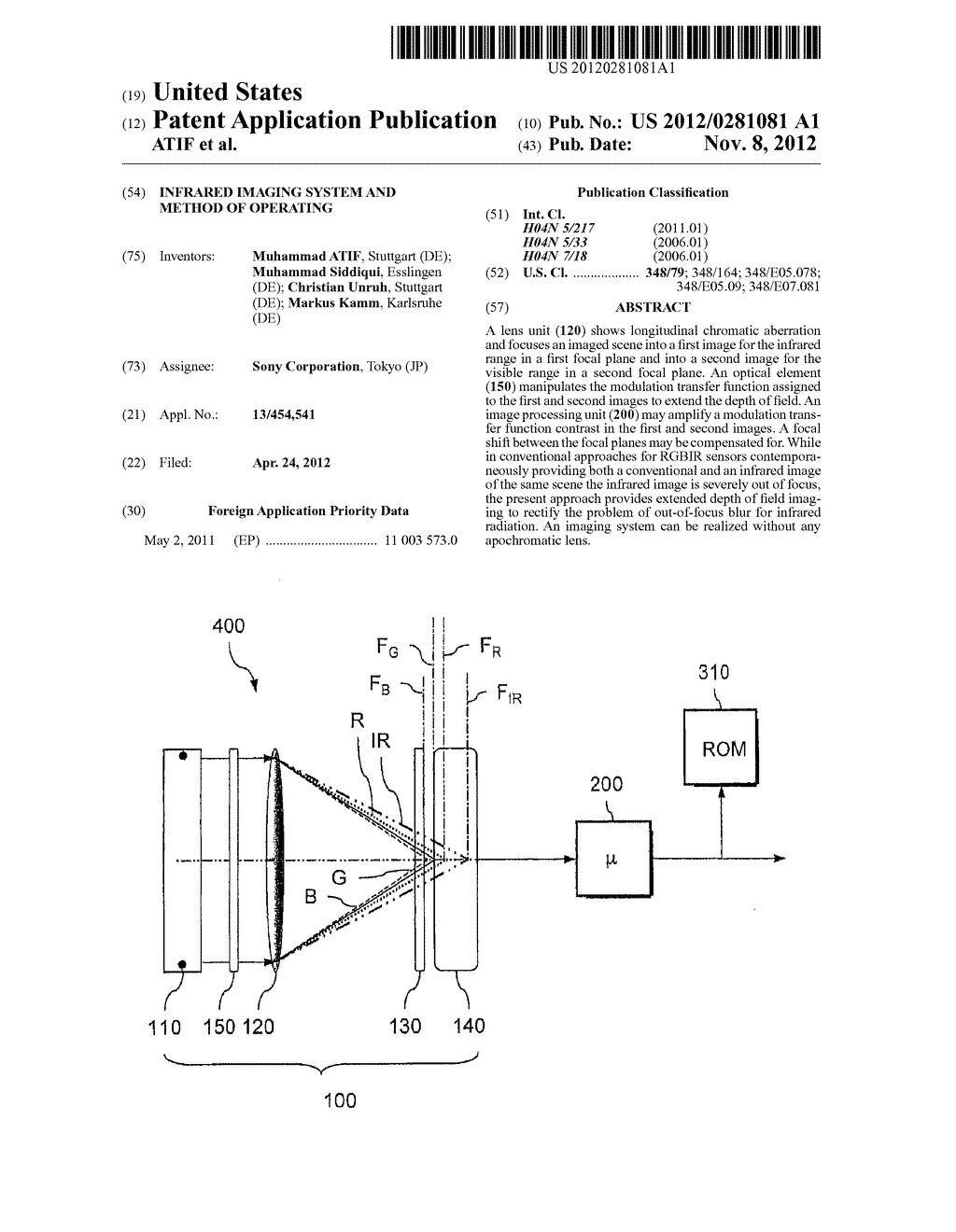 INFRARED IMAGING SYSTEM AND METHOD OF OPERATING - diagram, schematic, and image 01